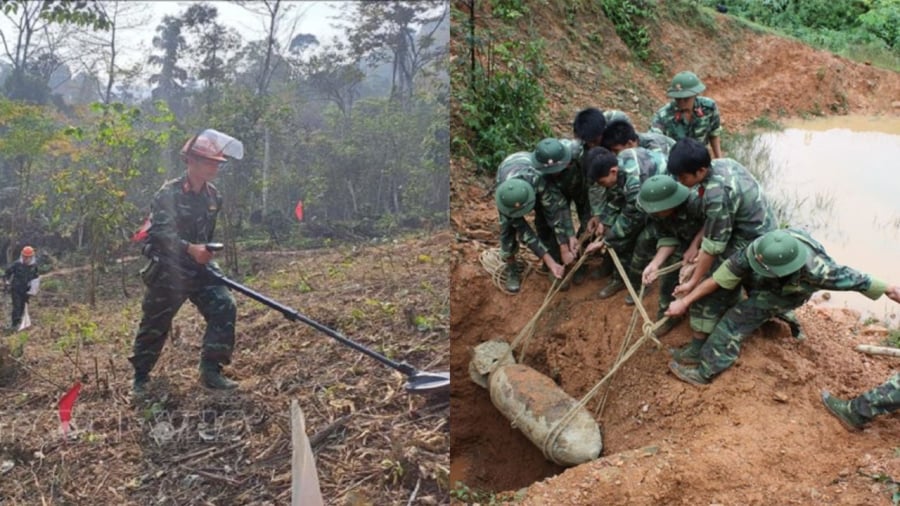 Rà phá bom mìn bảo vệ an toàn cho người dân và phát triển kinh tế