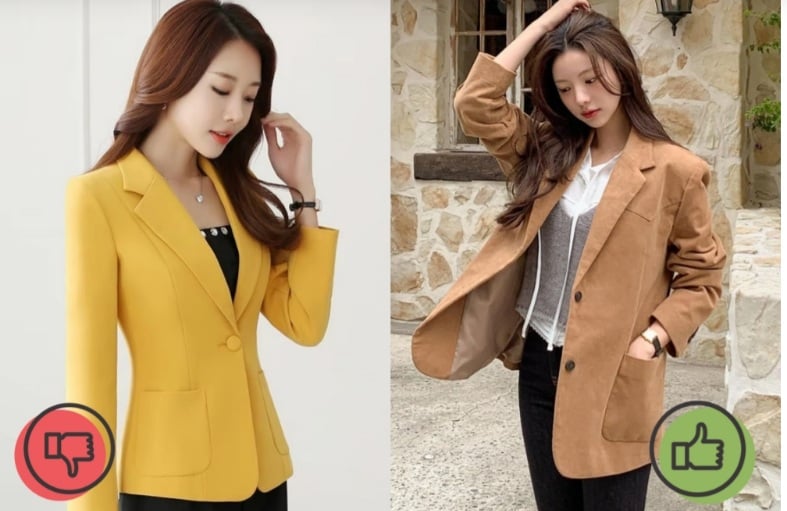 Blazer chiết eo đứng dáng từng rất hot, có thể khiến bạn trông gọn gàng trong một số trường hợp, nhưng nó cũng có thể tạo cảm giác cứng nhắc.