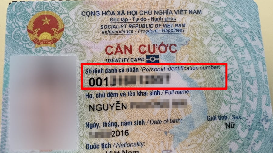 Số thẻ căn cước công dân và thẻ căn cước đều là số định danh cá nhân.