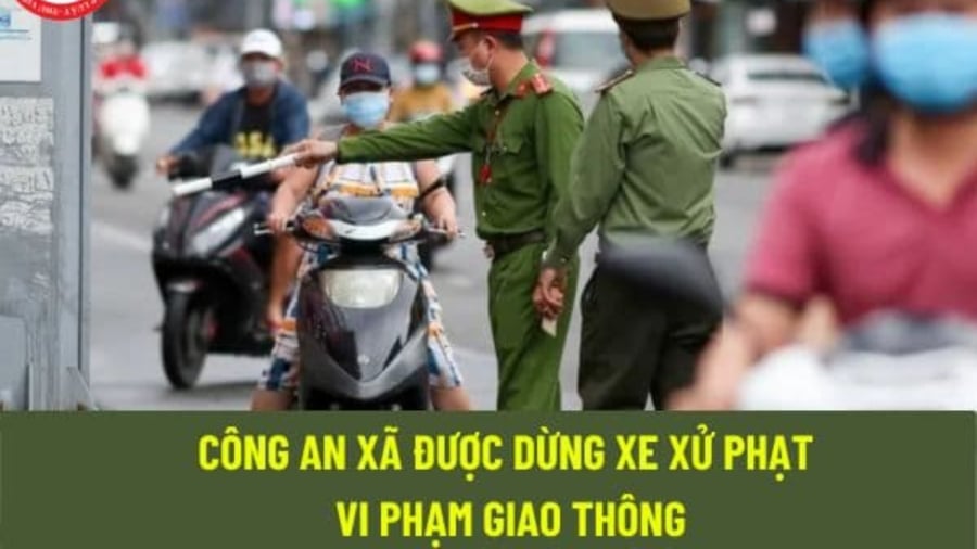 Những lỗi xe máy vi phạm công an xã được phép xử phạt từ năm 2025