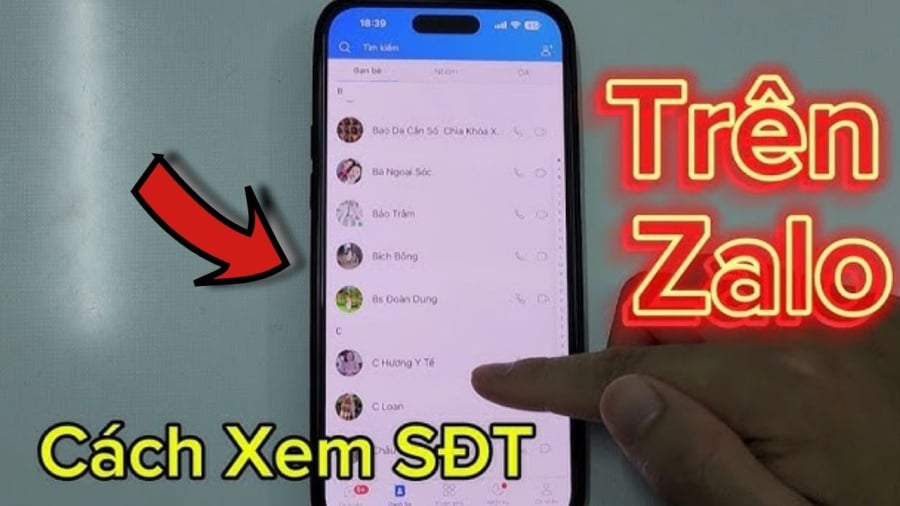 Xem số điện thoại zalo đơn giản