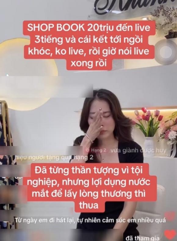  Chủ shop hợp tác với Nam Em trong buổi livestream này cũng lên tiếng bức xúc. 