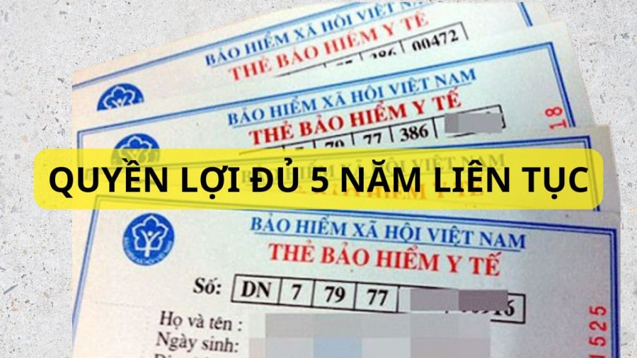 Đóng BHYT 5 năm liên tục sẽ tăng thêm quyền lợi