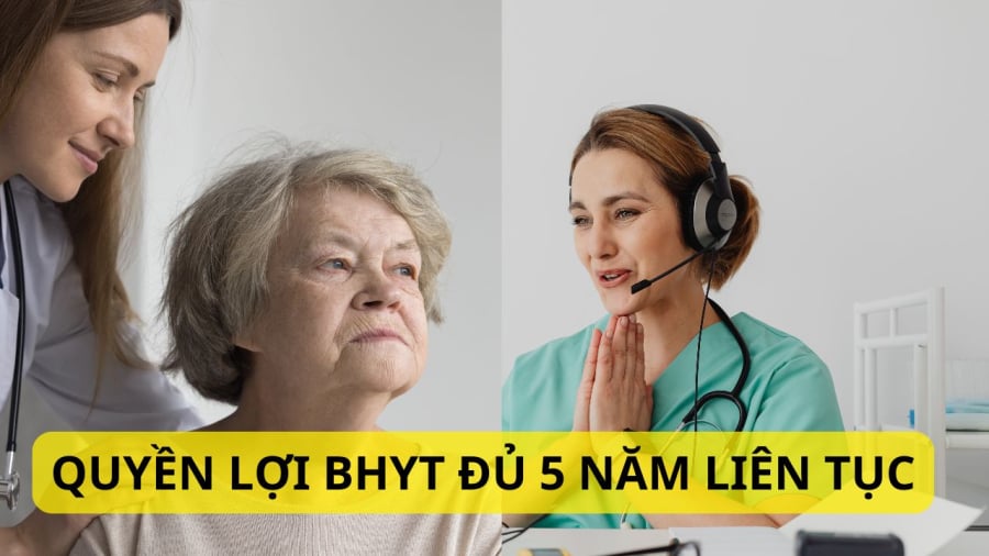 BHYT đủ 5 năm liên tục là người dân tham gia liên tiếp từ 5 năm trở lên