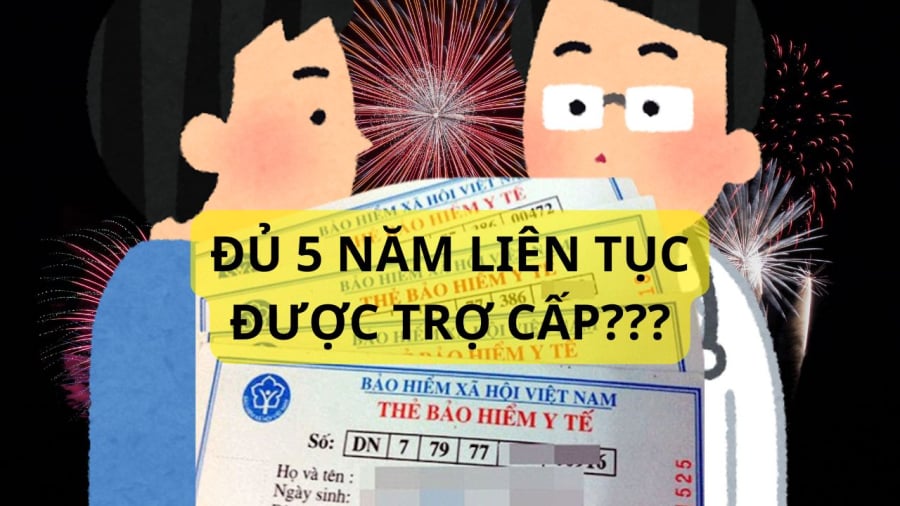 Đủ 5 năm liên tục sẽ có cơ hội hưởng 100% khi số tiền cùng chi trả lớn hơn 6 lần mức tham chiếu