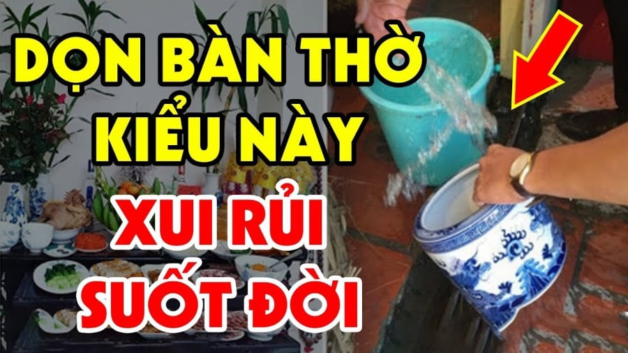 Loại nước lau bàn thờ may mắn cho bạn