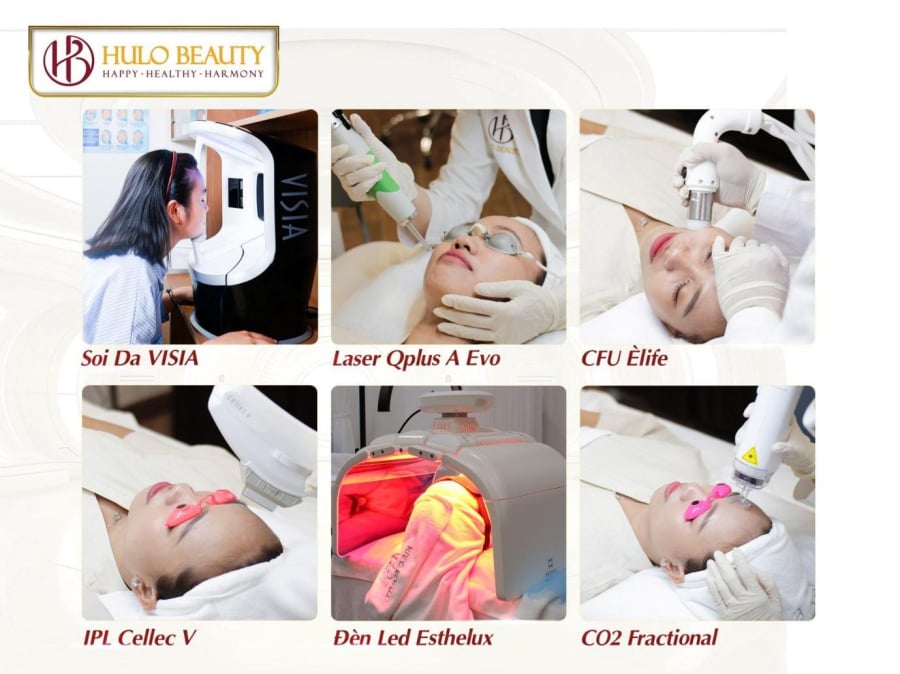 Trang thiết bị, công nghệ hiện đại tại HULO BEAUTY