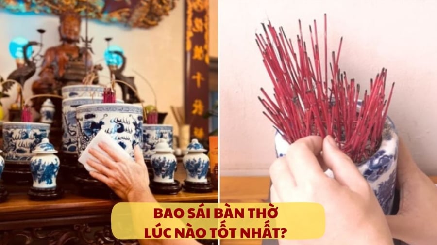 Bao sái bát hương trước hay sau lễ cúng ông Công ông Táo là tốt nhất?