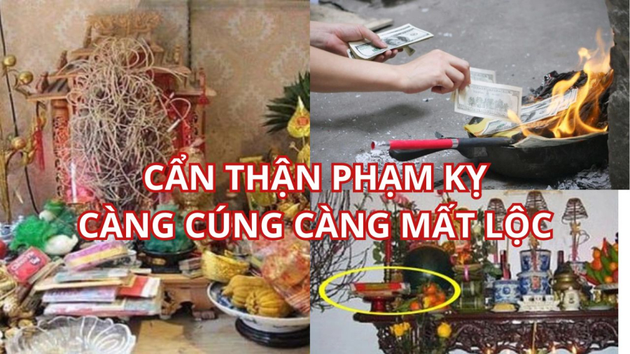 Đốt vàng mã là tập tục quen thuộc