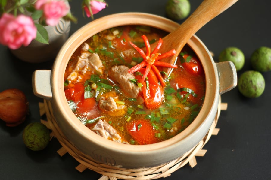 Cách nấu canh sườn chua ngon