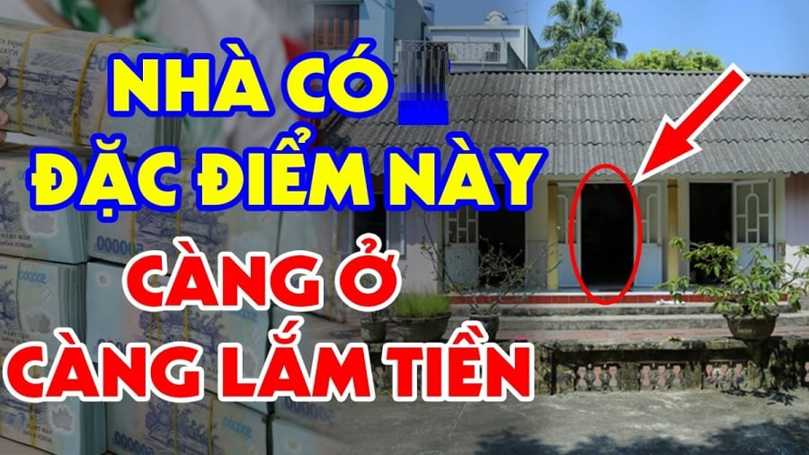 Theo phong thủy thì những ngôi nhà nở hậu là ngôi nhà may mắn.