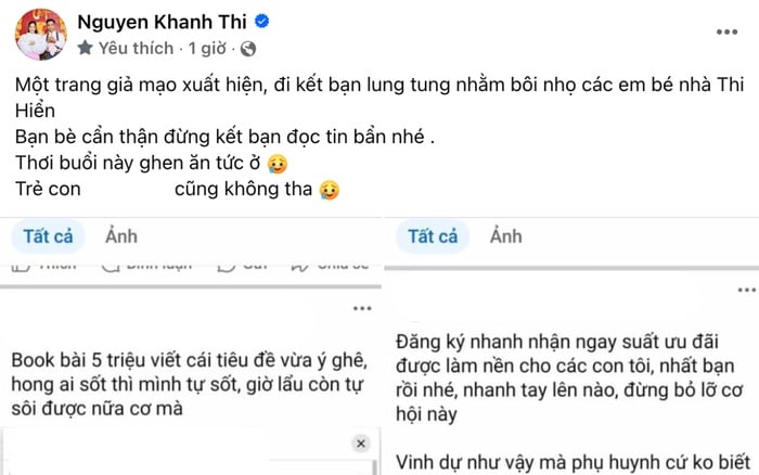 Khánh Thi đăng đàn bức xúc, lý do liên quan đến các con 