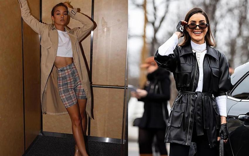 Dù là áo khoác trench coat hay áo khoác da, độ dài của áo sẽ giúp bạn che phủ phần đù