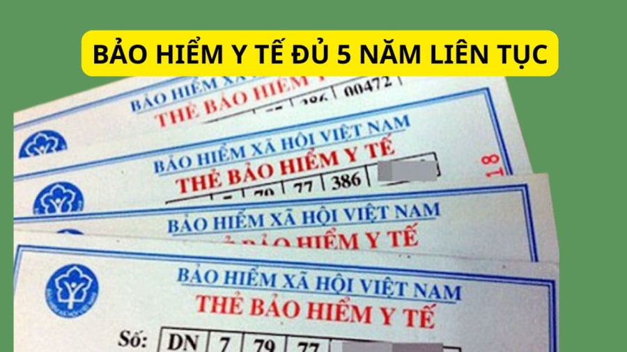 Đủ 5 năm liên tục sẽ được hưởng 100% khi số tiền cùng chi trả lớn hơn 6 lần lương cơ sở