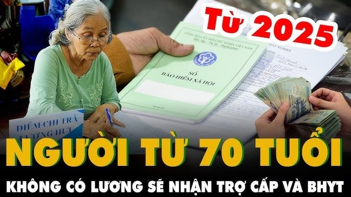  Từ 1/7/2025, người từ 70 tuổi trở lên được hưởng trợ cấp hưu trí xã hội, với mức tiền đề xuất là 500.000 đồng/tháng.