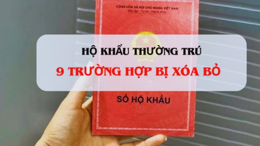 9 trường hợp bị xóa hộ khẩu thường trú