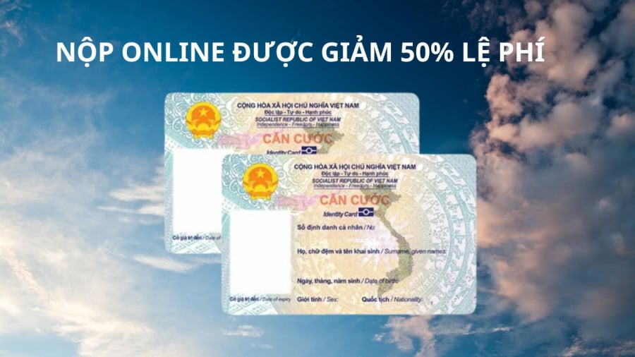 Làm hồ sơ online trước 1/1/2026 được giảm 50% lệ phí