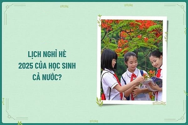 Năm học 2024-2025, học sinh trên cả nước sẽ có lịch nghỉ hè đồng loạt. 