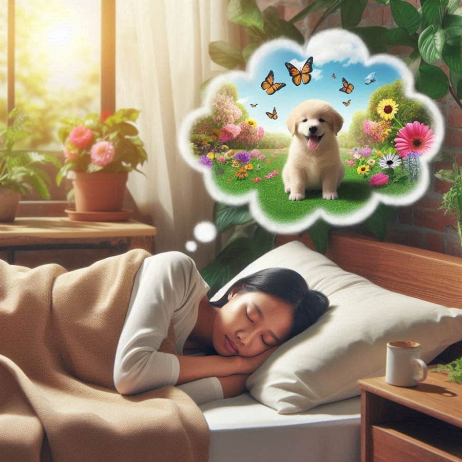 Mơ thấy chó là giấc mơ phát tài, mang lại tin vui về tài lộc.