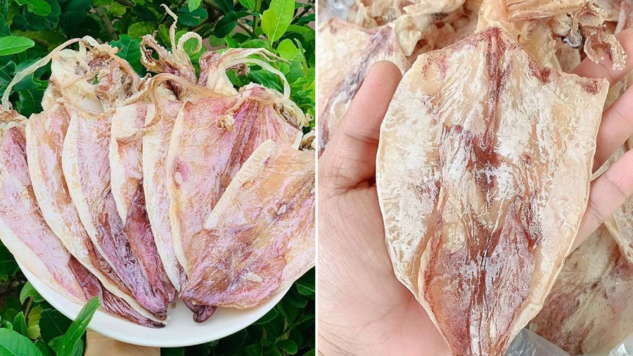 Khi chọn mực khô, bạn cần quan sát kỹ màu sắc, kiểm tra độ khô, mùi của con mực.