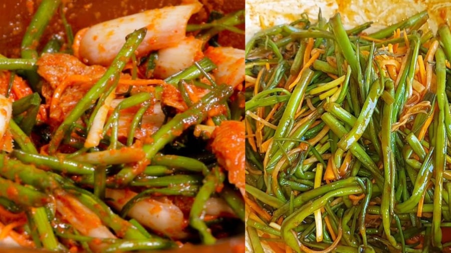 Kim chi rau muống hấp dẫn