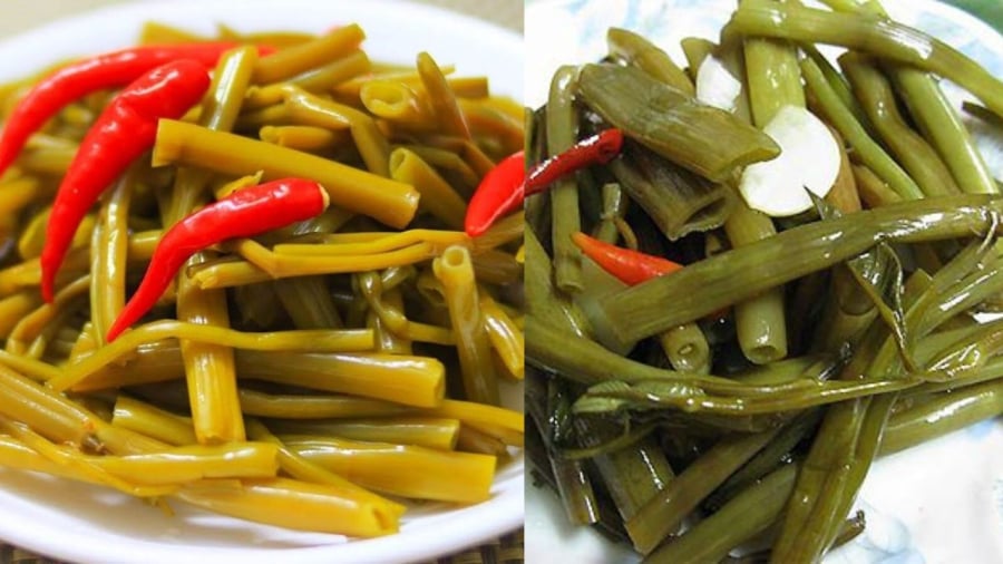 Rau muống muối chua ngọt rất hấp dẫn chống ngán