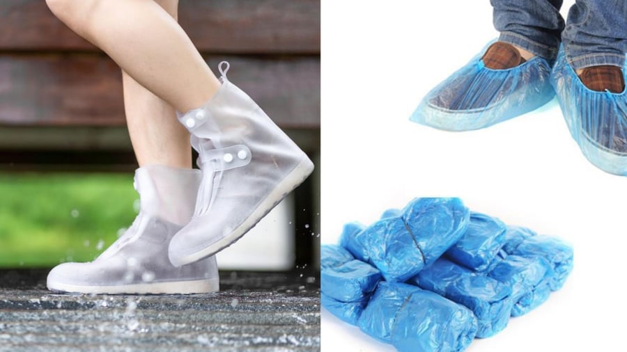 Bọc giày cũng là cách chống thấm đơn giản tiết kiệm