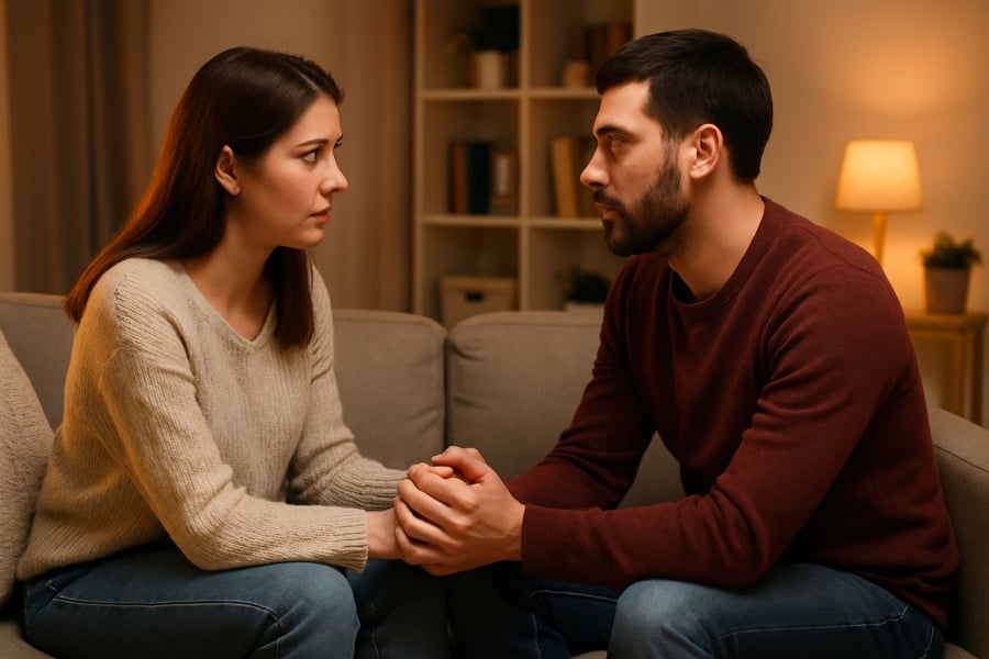 Bạn có từng cảm thấy người đàn ông của mình như đeo một “mặt nạ” khi ở trước mặt bạn bè?