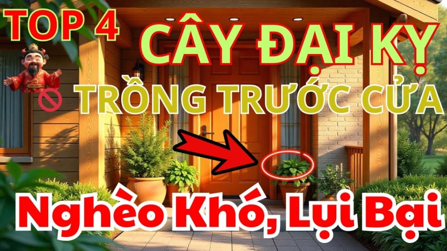 3 không đặt trước cửa, 4 không nên trồng trong vườn kẻo hao tài