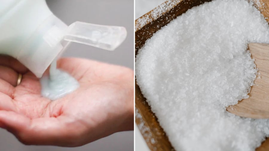 Trộn muối và dầu gội mang lại nhiều lợi ích trong việc chăm sóc tóc và da đầu.