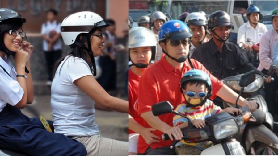 Đội mũ bảo hiểm mà không cài quai vẫn bị xử phạt