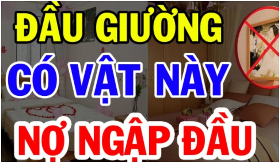 đầu giường có thứ này nên tránh