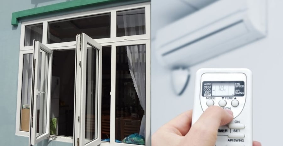 Việc đóng kín cửa, bật điều hòa tưởng lợi mà hóa hại.
