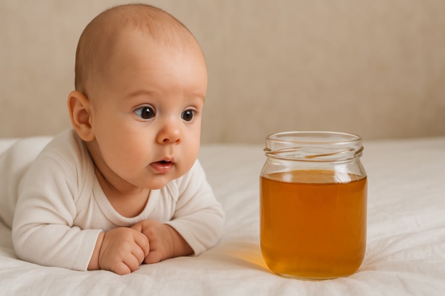 Trẻ em dưới 1 tuổi tuyệt đối không nên dùng mật ong vì nguy cơ nhiễm độc botulism.