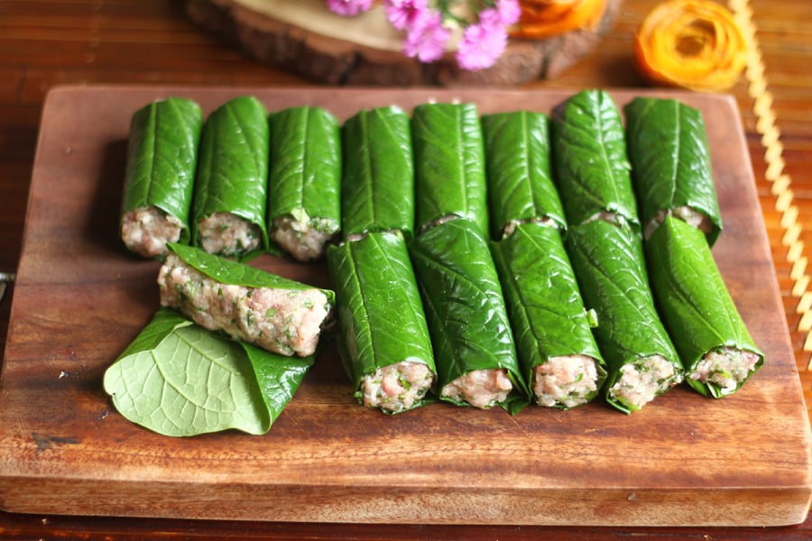 Cách rán chả lá lốt ngon xanh mướt