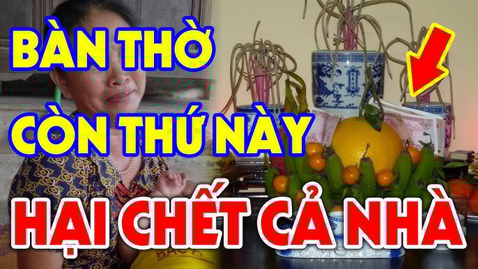 4 thứ không nên đặt lên bàn thờ kẻo khánh kiệt