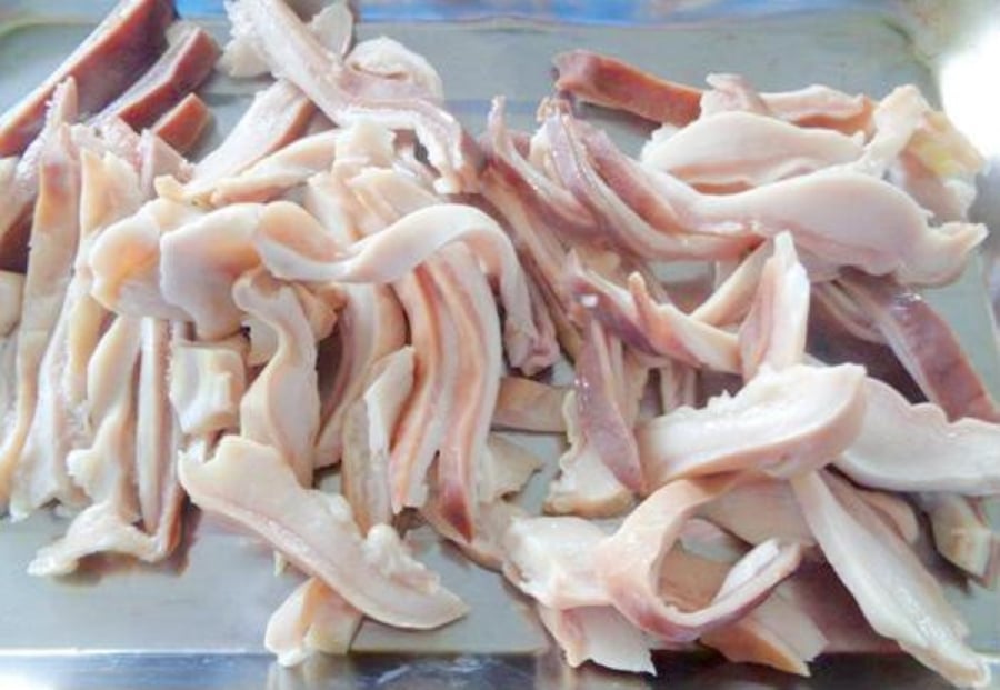 Dạ dày luộc giòn ngon