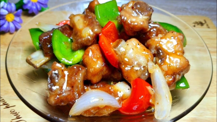 Cách làm sườn xào chua ngọt ngon