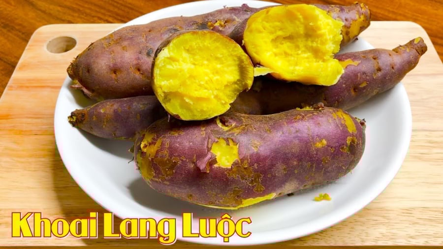 Cách luộc khoai lang bở tung thơm ngon