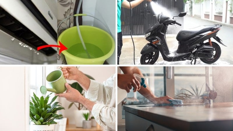 Nếu kết hợp thêm một chút xà phòng nhẹ, nước điều hòa cũng có thể giúp đánh bay bụi bẩn bám lâu ngày mà không gây mảng bám như khi dùng nước máy thông thường.