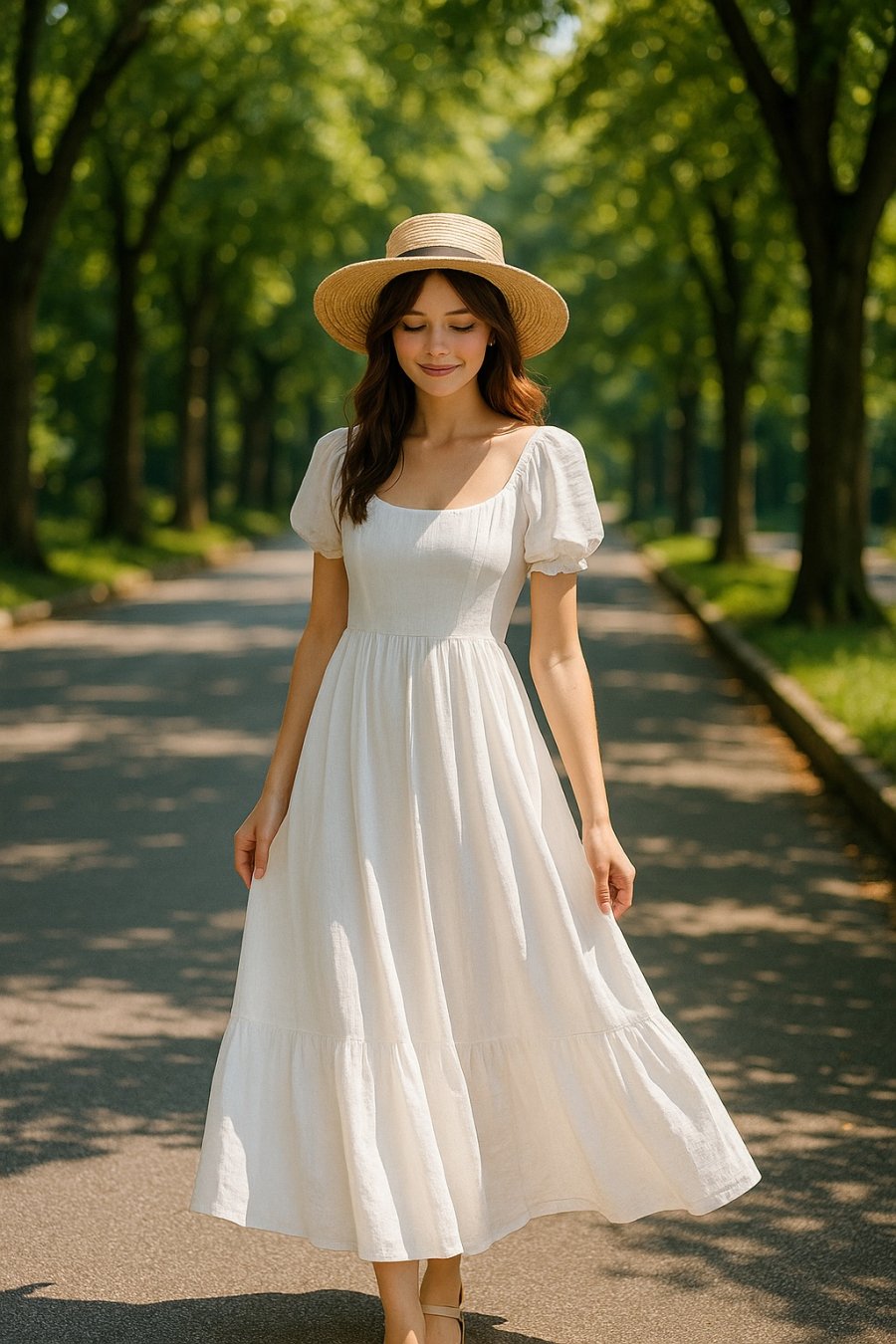 Váy trắng – item không thể thiếu cho những ngày hè thanh lịch, nhẹ nhàng và dễ phối.
