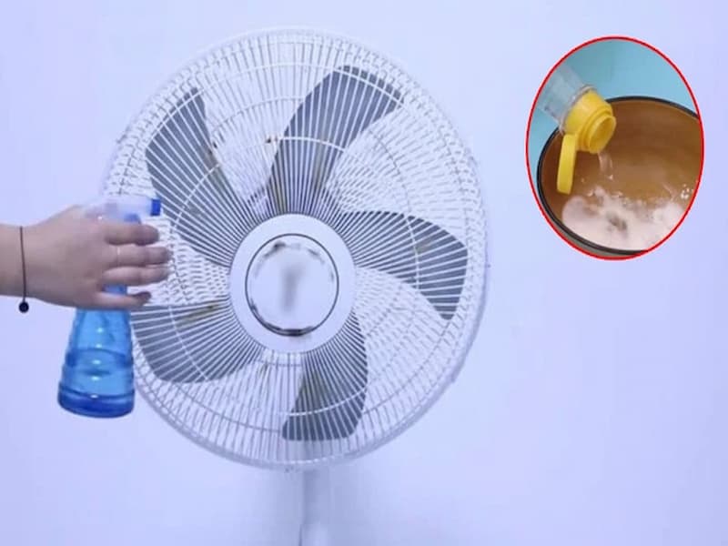 Giấm trắng giúp vệ sinh quạt điện