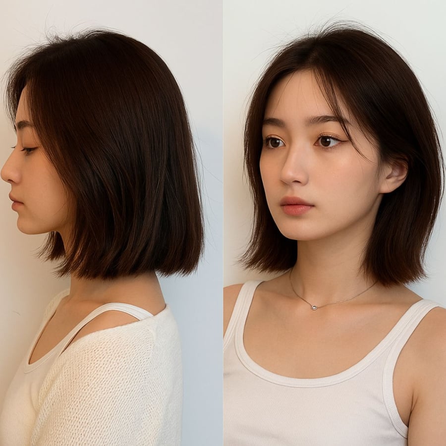 Nếu màu sáng mà tóc lại khô xơ thì nên ưu tiên màu tối hơn