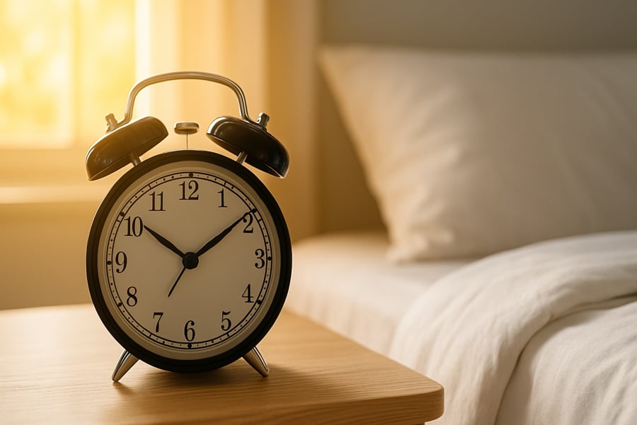 Duy trì giờ ngủ – giờ dậy đều đặn giúp cân bằng nội tiết tố và giảm nguy cơ tăng huyết áp.