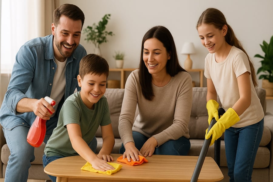Môi trường yêu thương là nền tảng vững chắc cho sự phát triển cảm xúc của trẻ.