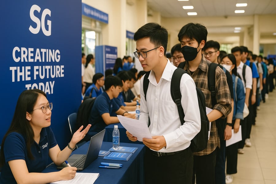 Doanh nghiệp chủ động tiếp cận sinh viên ngành điện tử – viễn thông ngay từ khi còn ngồi trên ghế nhà trường.