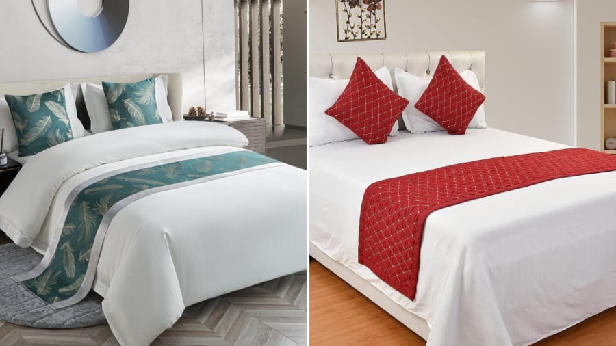 Tấm vải trải ngang giường khách sạn được gọi là bed runner. Nó có nhiều công dụng ngoài việc dùng để trang trí.