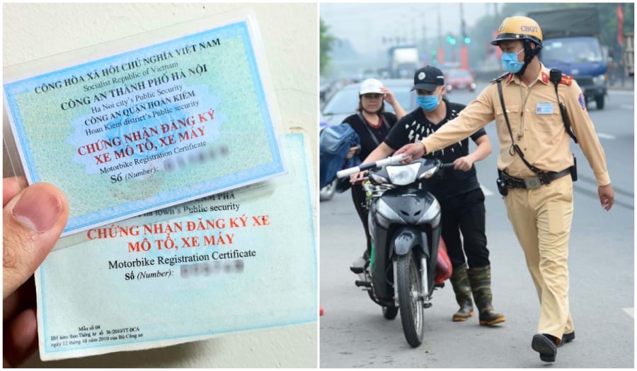 Trường hợp cần cấp đổi lại Giấy đăng ký xe