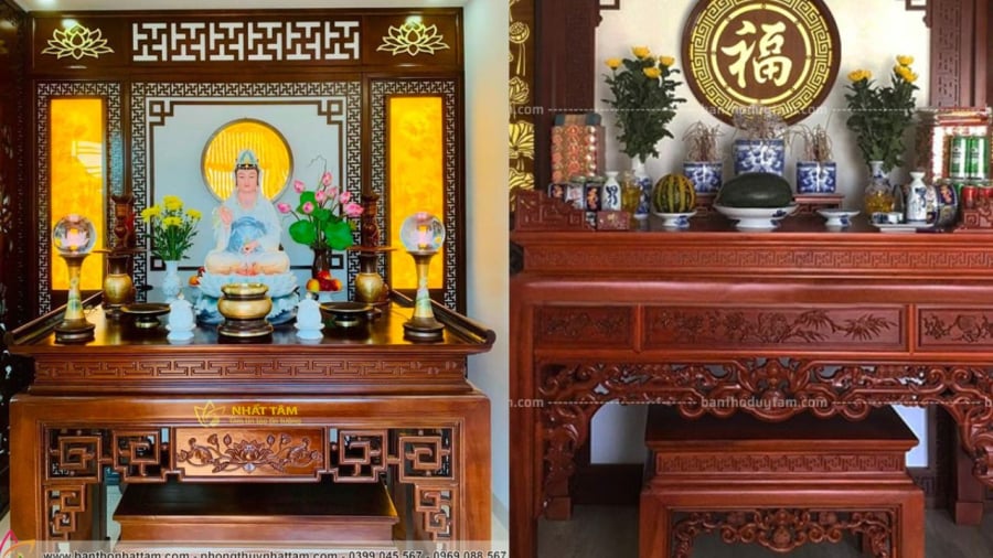 Ban thờ cần chọn vị trí nào yên tĩnh không bị nắng chiếu, gió lùa