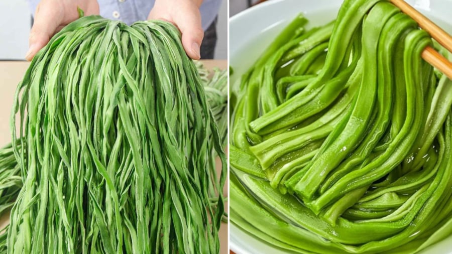 Rau tiến vua được phơi khô để bảo quản trong thời gian dài. Trước khi chế biến, rau cần được ngâm trong nước vài giờ cho nở hoàn toàn.